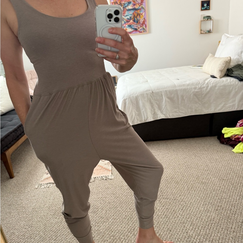 Beyond Yoga Taupe Jumpsuit